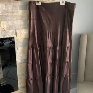 Liz Claiborne Elegant Brown Maxi Skirt